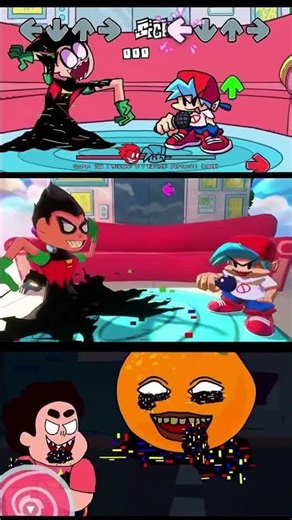 FNF Showdown: Robin in 3D vs 2D - FNF Mod Adventure on Mobile! #fnf #fnfandroidport #fridaynightf...