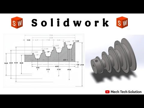 SOLIDWORK TUTORIAL | 2D DRAWING TO 3D MODEL STEP BY STEP | BEGINNER TO ADVANCED | #solidworks