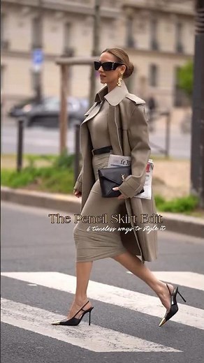 Six City Styling Ideas Featuring Pencil Skirts and Tailored Midis #fashiontrends #outfitideas #ootd