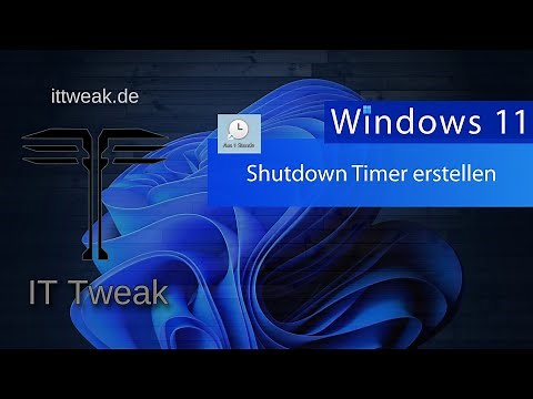 Windows 11 - Create a shutdown timer - Shutdown after a set time has elapsed