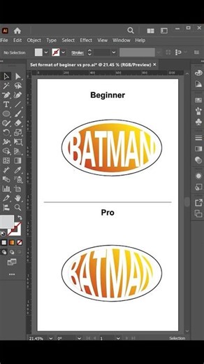 Adobe Illustrator beginner vs pro tip - How to use the Envelope Distort Tool in #adobeillustrator