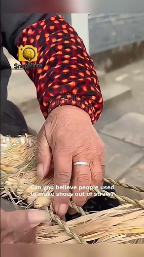 Old School Straw Shoe Weaving Trick!