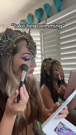 Mermaid Inspired Waterproof Makeup Look Tutorial