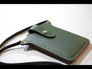 Tutorial--Making a Leather Phone Pouch (PDF Pattern)--Lavantia Atelier