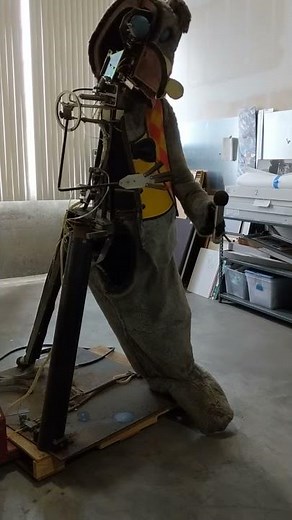 Testing Chuck E Cheese animatronic at History San Jose Collection Center (circa 2017)