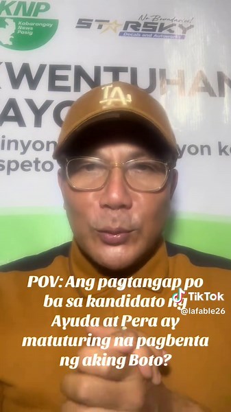 Pagtanggap ng Ayuda: Pagsasakripisyo ng Boto?