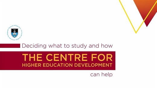 [VIDEO] Are you still deciding what to study at UCT? The Centre for Higher Education Development (CHED) can help! UCT’s CHED doesn't just prepare you for academics but for life beyond the campus. This video will help you to consider your options, as well as understand the application and admissions requirements for studying at UCT in 2025. View UCT’s 2025 undergraduate prospectus: qr.link/mtFcYG Read more about the undergraduate application procedure: qr.link/9swNle Apply online: https://applyon