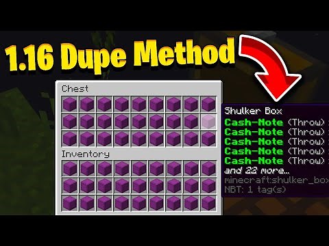 How to DUPE in Minecraft 1.16.5 **WORKING METHOD* *
