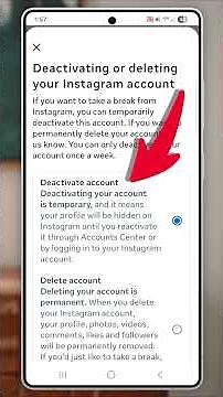 How To Deactivate Instagram Account - Android