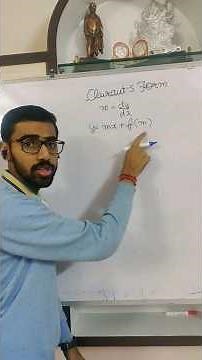 Mastering Clairaut's Form: Differential Equations Demystified! #JEEPrep #EngineeringEntrance#jeetips