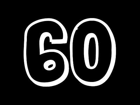 60 To 0 Countdown With Voice Sound Effect