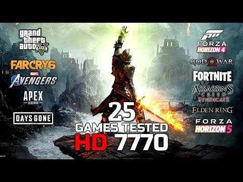 AMD Radeon HD 7770 In 2022 | 25 Games Tested | #hd7770