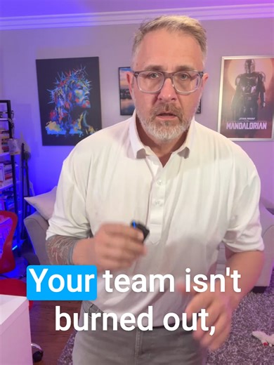Burnout is Confusion. Leaders.... you are the antidote to that confusion. Ask what systems and processes are you installing for your people to create the clarity they need.#Leadership #burnout