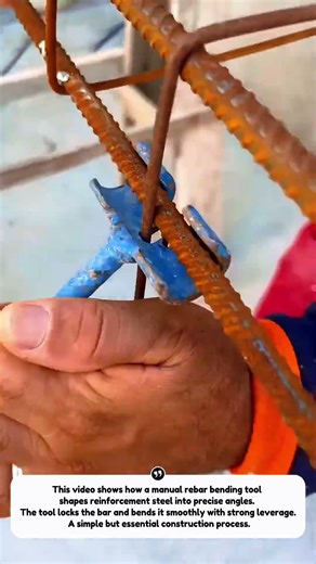 Manual Rebar Bending Tool — Perfect Corner Bends for Reinforcement Steel!