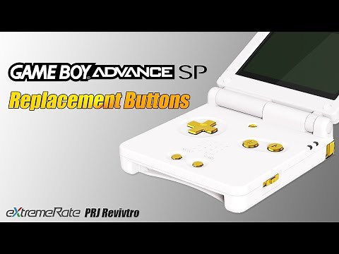 Gameboy Advance SP Replacement Buttons Installation Guide - eXtremeRate PRJ Revivtro