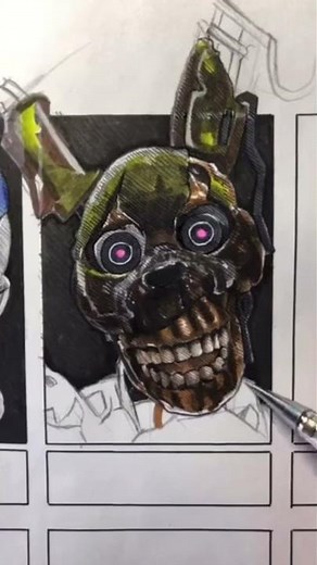 Drawing Burntrap from FNAF: Security Breach