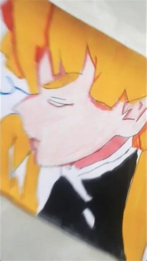 Drawing zenitsu 😈#DMS#like #support #anime