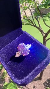 10 Carat Amethyst Ring Classic Three-stone Oval Ring 10*14 Mm Violet Amethyst Anniversary Statement Ring S925/ 14K /18K Gold - Etsy