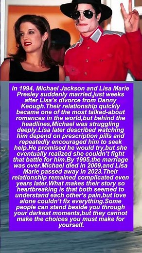 The Tragic True Story Behind Michael Jackson and Lisa Marie Presley's Marriage