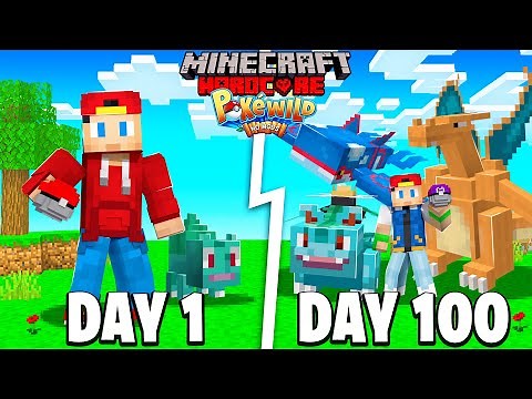 I Spent 100 Days in the POKEWILD MINECRAFT server... Here's What Happened!