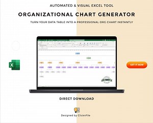 Excel Org Chart Generator – Automated Organizational Chart Template (bilingual FR/EN, HR - Audit - Management) - Etsy Australia