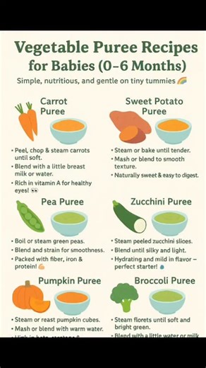 Healthy baby veggie puree recipes for 6 months #parentingtips #babiesbabiesbabies #babyborn #babiesbabiesbabies #babiesofinstagram #instababies #babyfood #babypuree #babyrecipes #babyfood #babyfoodideas #parenting | BabiesBlog