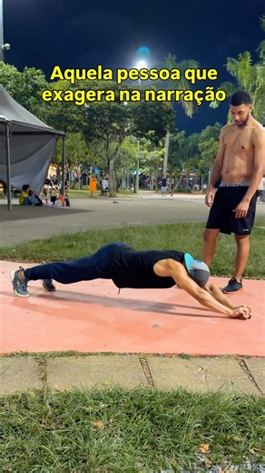 O criador de conteúdo que exagera na narração #esporte #calistenia