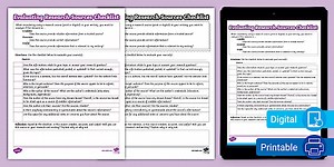 Sixth Grade Evaluating Research Sources: Is It Trustworthy and Credible? Checklist Worksheet
