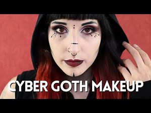 cyber goth makeup look - cyber goth makeup tips