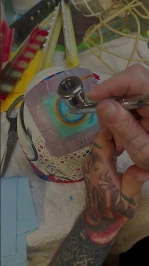 Creating a Custom Airbrushed Hockey Helmet Design