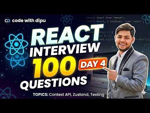 Props vs. Context API: Which to Use? | React Interview Day 4 🚀