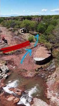 Building a flood control wall #waterfall #construction #travel #flood #safety