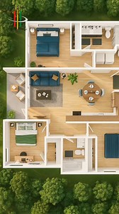 3D Floor Plan for a Beautiful Three Bedroom House | Realistic Home Visualization Experience your dream home before it’s built! ✨ Here’s a 3D floor plan for a three-bedroom house — complete with detailed interiors, perfect space planning, and realistic textures. This visualization helps you understand layout, flow, and design better than any 2D drawing. Ideal for home buyers, real estate agents, and builders who want to present properties beautifully and sell faster! 👉 Want your own 3D floor pla