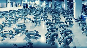 China-designed robotic dogs do push-ups with ease