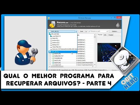 Usando o Recuva para recuperar arquivos