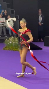 beautiful Sofia Raffaeli in her new leotard for her ribbon routine 😍❤️‍🔥🌹 • 📹 @uniquearina | Gymedition