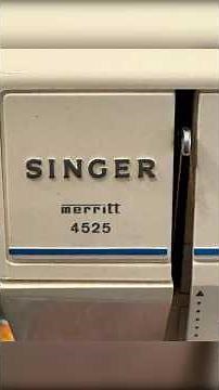 How to wind bobbin and thread singer Merritt 4525 vintage sewing machine