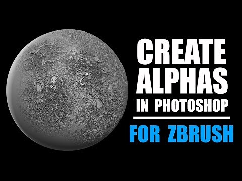 Create Alphas to Use in Zbrush (Photoshop Tut)