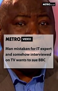 It’s been 17 years since Guy Goma headed to the BBC for a job interview and somehow ended up being grilled live on BBC News. He’s now threatening to sue the broadcaster, saying he wants a slice of the ‘money they made' from the viral interview. | Metro