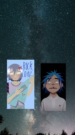 Guys I thought Tundra kind of look like 2D 😭 #2D #gorillaz #art #funny