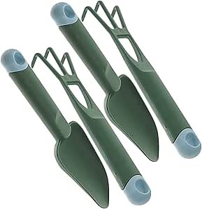 2 Sets Gardening Tools Trowel Garden Plant Hand Trowels Gardening Tool Kit Garden Rake Cultivator Trowel Garden Tools Gardening Supply Household Grow Flowers Plastic