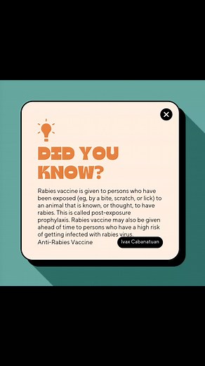 Administration of human rabies immunoglobulin (HRIG), or equine rabies immunoglobulin (ERIG) in many developing countries, provides an immediate protection by virus-neutralizing antibodies to bridge the time to an active immune response. 🛡 We offer: 💉 Pre Exposure / Post Exposure Anti Rabies Vaccination. 💉 ERIG Infiltration (Passive Rabies Immunoglobulin) 💉 HRIG (Human Rabies Immune Globulin) 💉 Anti Tetanus 💉 Other vaccines Upon Request 🩹 Wound Dressing 💉 HPV Vaccine 💉 Measles / MMR / M