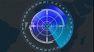 technology radar scanning Hud animation ,interface sonar radar screen 4k video circle template