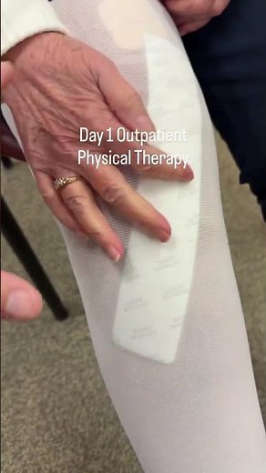 Why is the dressing so long after a total knee replacement surgery