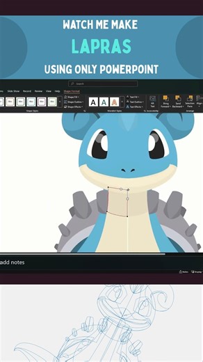 I’ve Made A New Icon Using Only PowerPoint: Lapras #pokopia #pokemon #pokemonart #lapras