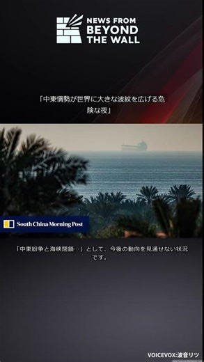 「中東情勢が世界に大きな波紋を広げる危険な夜」 #Shorts