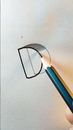 3D double line drawing#drawing#drawingtechniques#art
