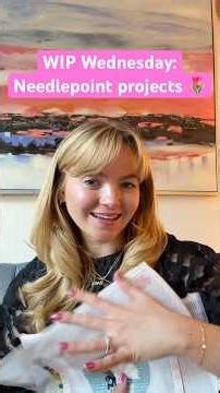 WIP Wednesday: finished wedding canvas, a colorful frame & a cherry blossom 🌸