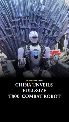 Business Hyped | China has introduced the T800, a humanoid combat robot designed to operate with the agility and precision of a trained soldier. Standing... | Instagram