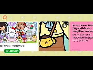 Checking out the Hello Kitty update Toca Boca world
